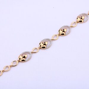 Ladies bracelet rosegold 18ct