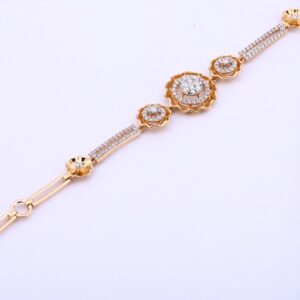 Ladies bracelet rosegold 18ct
