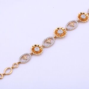 Ladies bracelet rosegold 18ct