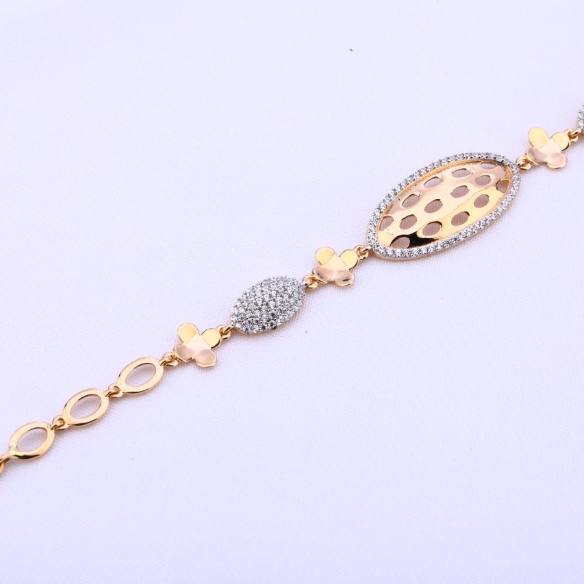 Ladies bracelet rosegold 18ct