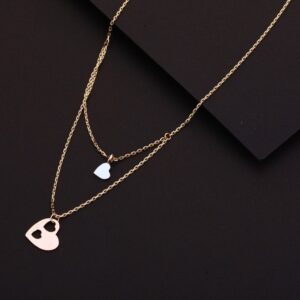Chain with pendent fancy rosegold