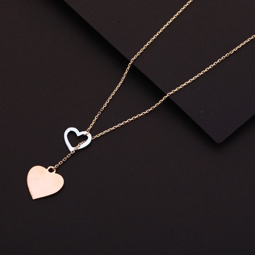 Chain with pendent fancy rosegold