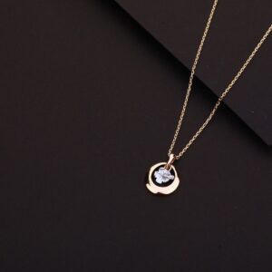 Chain with pendent fancy rosegold