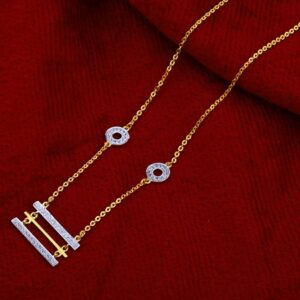 Chain with pendent fancy cz 916