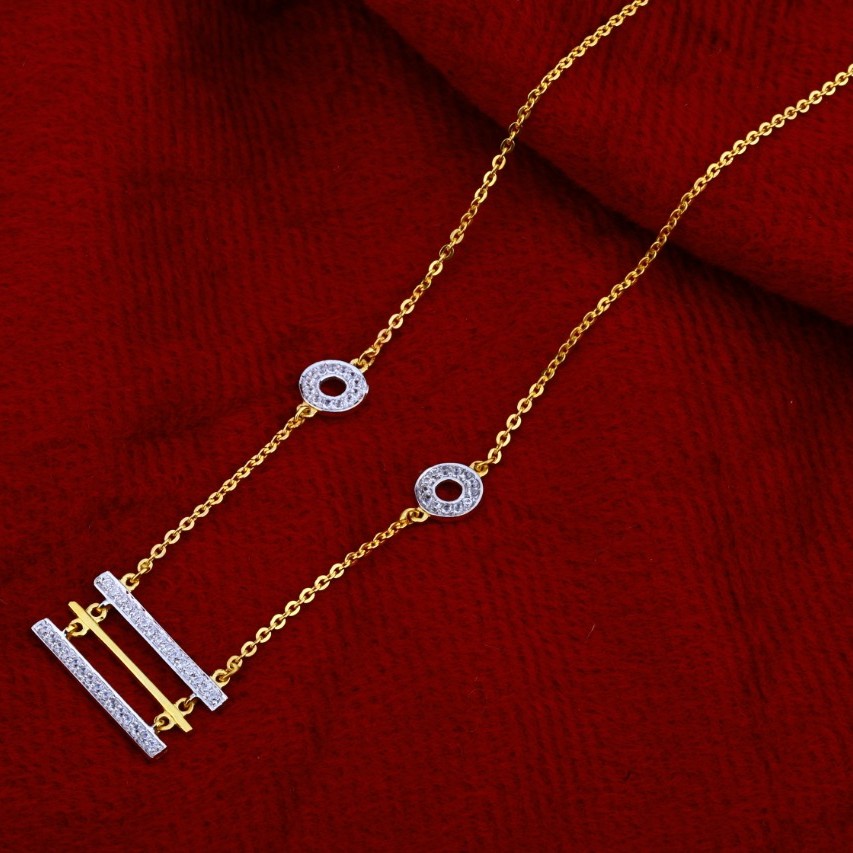 Chain with pendent fancy cz 916