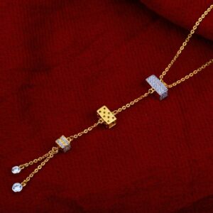 Chain with pendent fancy cz 916