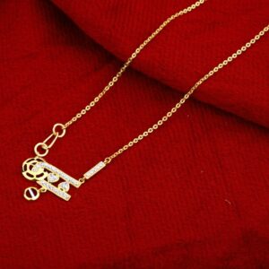 Chain with pendent fancy cz 916