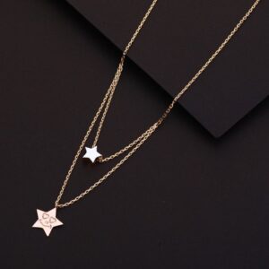 Pendent with chain rosegold