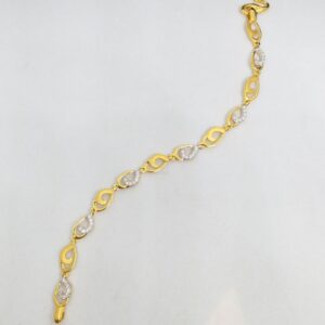 22 KT 916 Hallmark Gold Daimond Fancy ladies party wear ring Bracelet