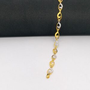 22 KT 916 Hallmark Gold Daimond Fancy ladies party wear ring Bracelet