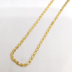 22 kt 916 hallmark gold plain unisex chain