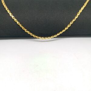 22 kt 916 hallmark gold plain unisex chain