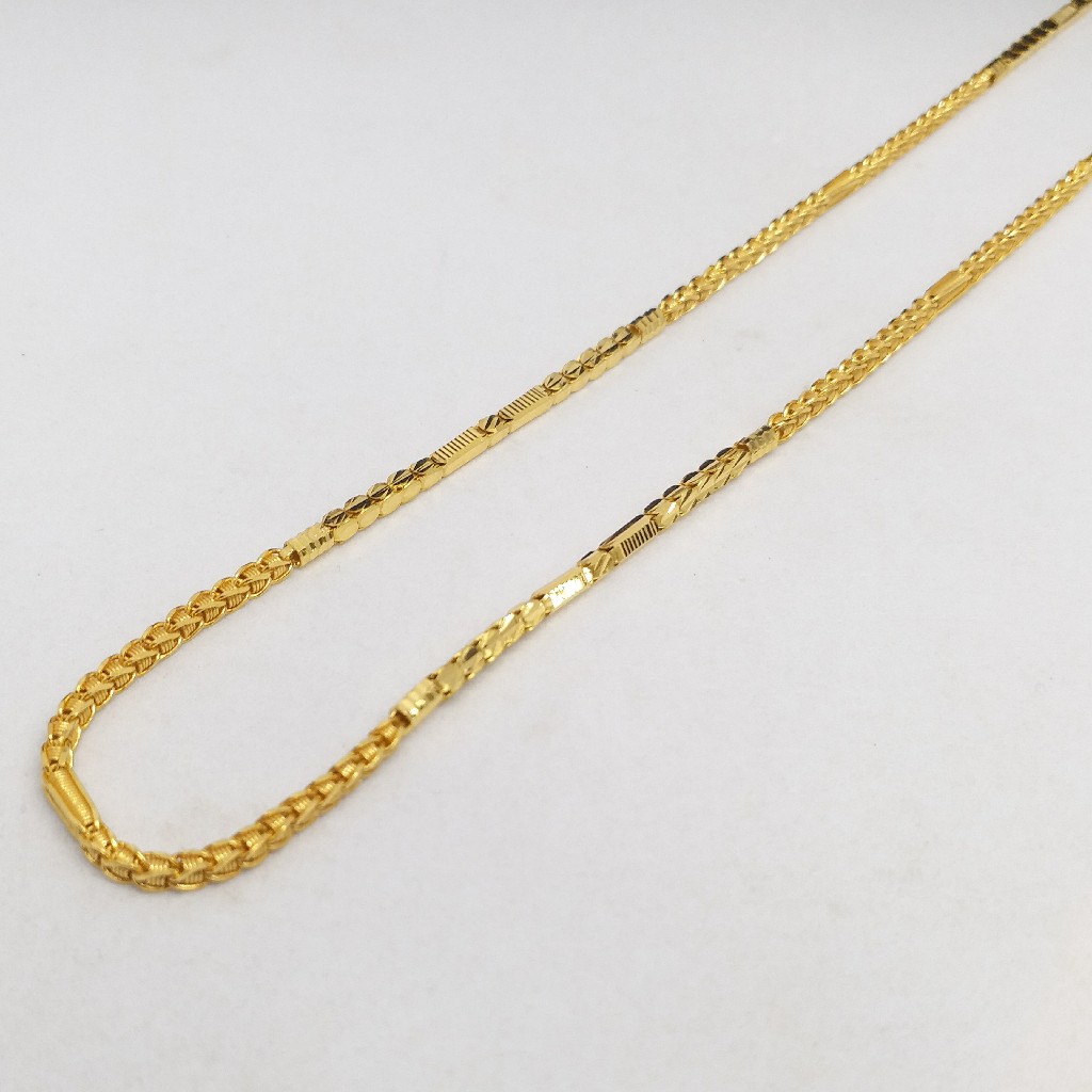 22 KT 916 Hallmark Gold Plain unisex Chain