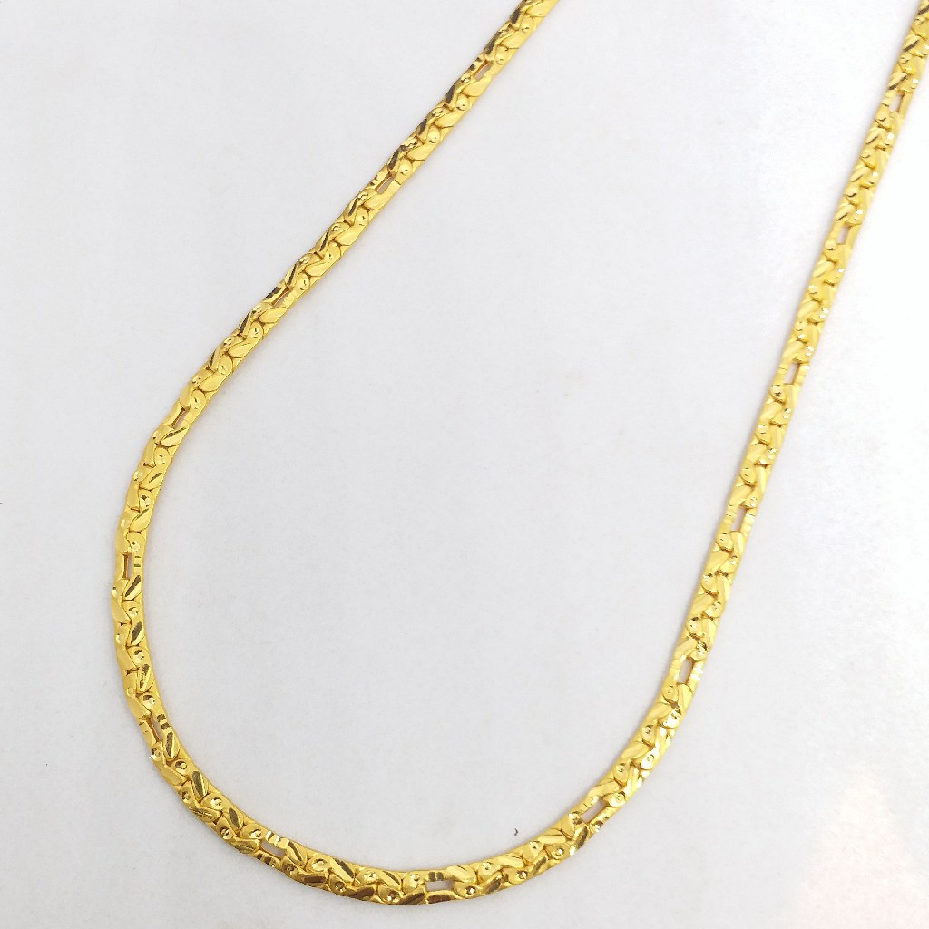 22 KT 916 Hallmark Gold Plain unisex Chain