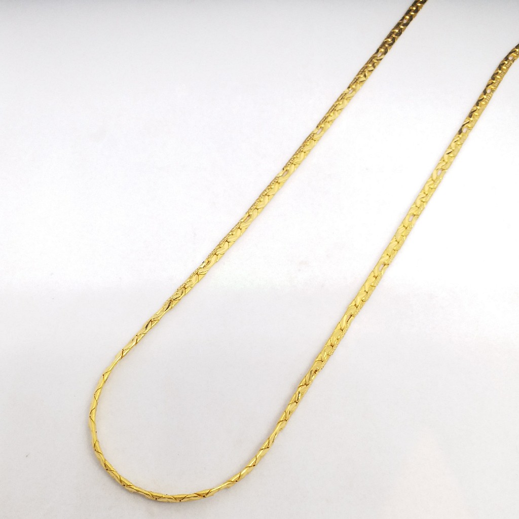 22 KT 916 Hallmark Gold Plain unisex Chain