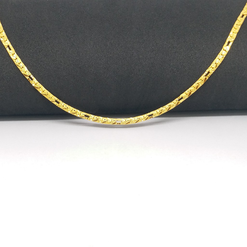 22 KT 916 Hallmark Gold Plain unisex Chain