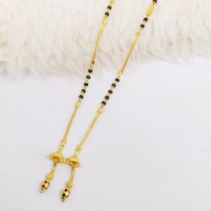 22 KT 916 Hallmark Gold Dokiya style Fancy ladies Mangalsutra Chain