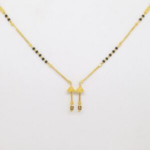 22 KT 916 Hallmark Gold Dokiya style Fancy ladies Mangalsutra Chain