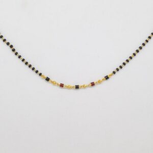 22 KT 916 Hallmark Gold Black beats Fancy ladies Mangalsutra Chain