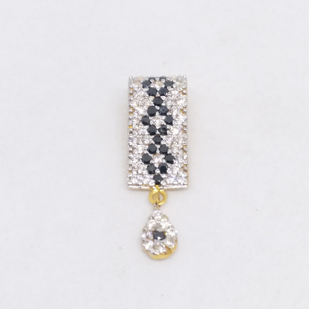 22 kt 916 hallmark gold black daimond fancy ladies mangalsutrapendants
