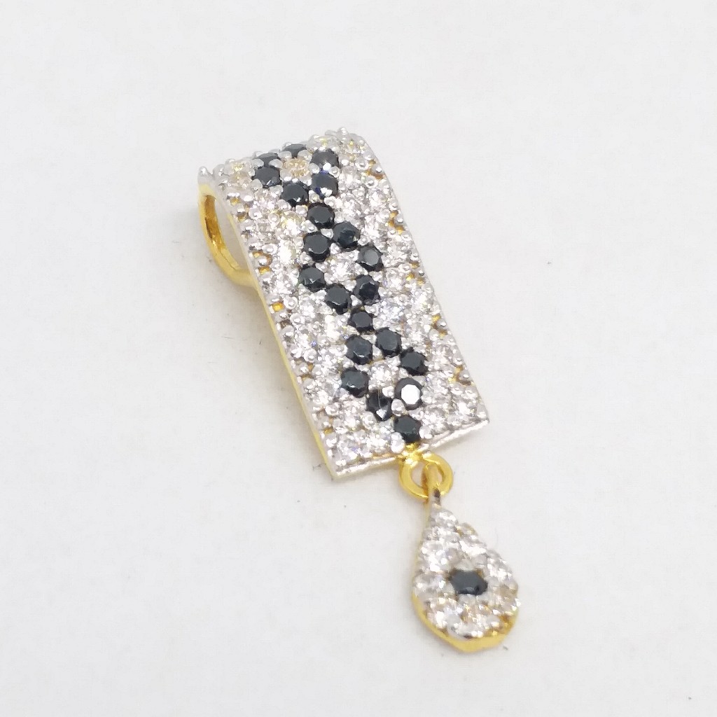 22 kt 916 hallmark gold black daimond fancy ladies mangalsutrapendants