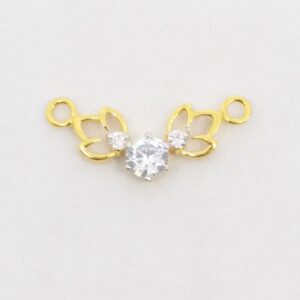 22 kt 916 hallmark gold single stone delicate mangalsutrapendants