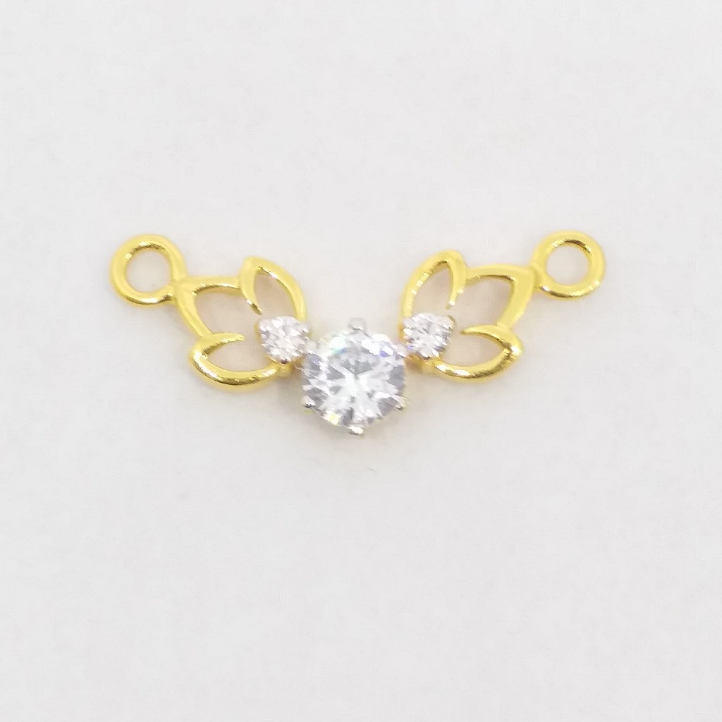 22 kt 916 hallmark gold single stone delicate mangalsutrapendants