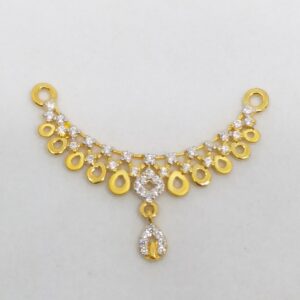 22 KT 916 Hallmark Gold Daimond Fancy Mangalsutra Pendent