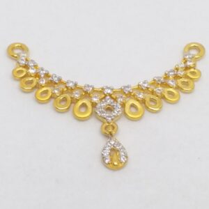 22 KT 916 Hallmark Gold Daimond Fancy Mangalsutra Pendent