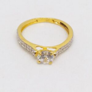22 KT 916 Hallmark Gold Daimond Fancy ladies Ring