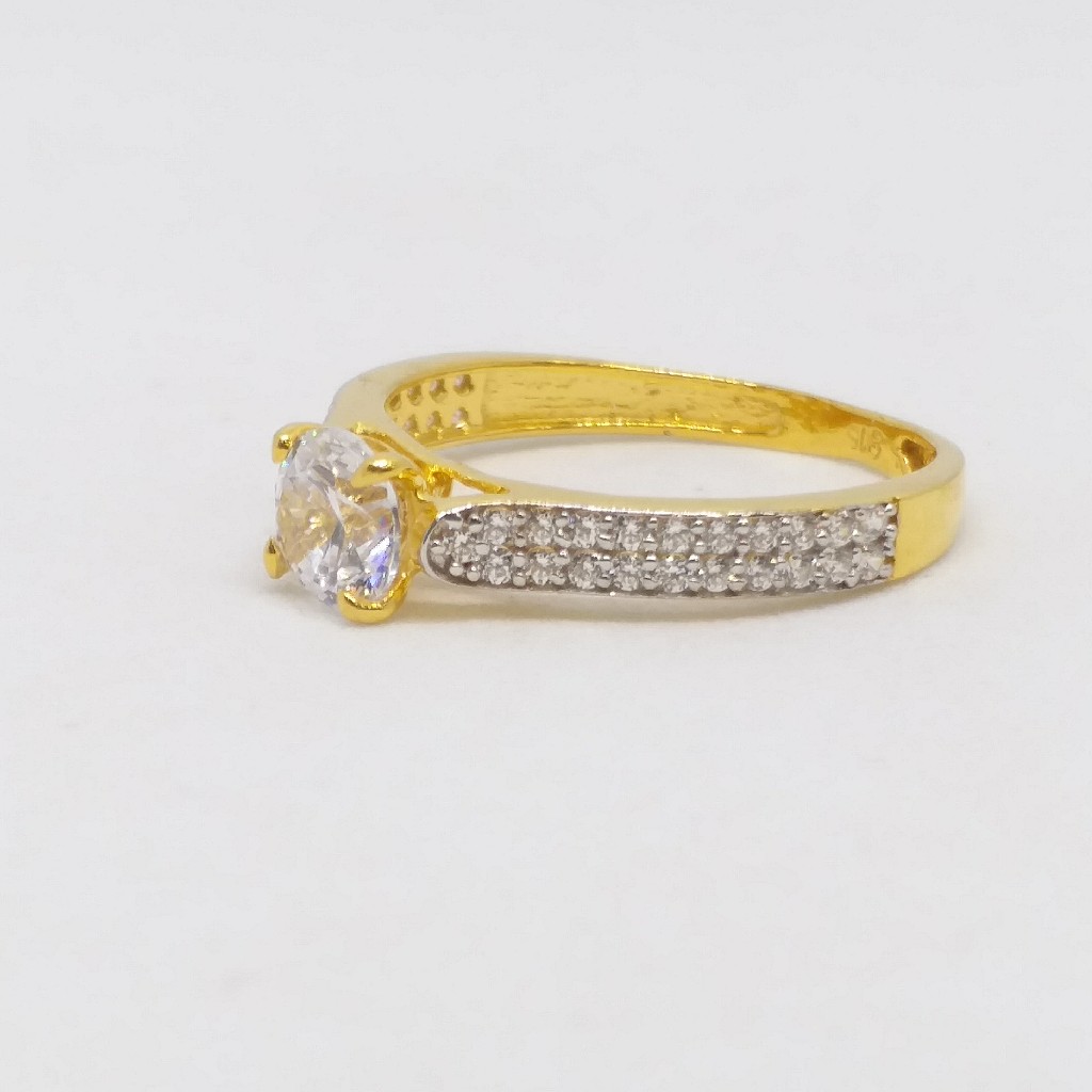 22 KT 916 Hallmark Gold Daimond Fancy ladies Ring - Image 2