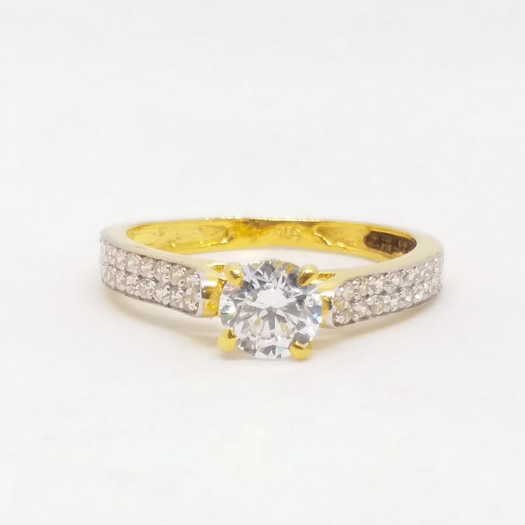 22 KT 916 Hallmark Gold Daimond Fancy ladies Ring