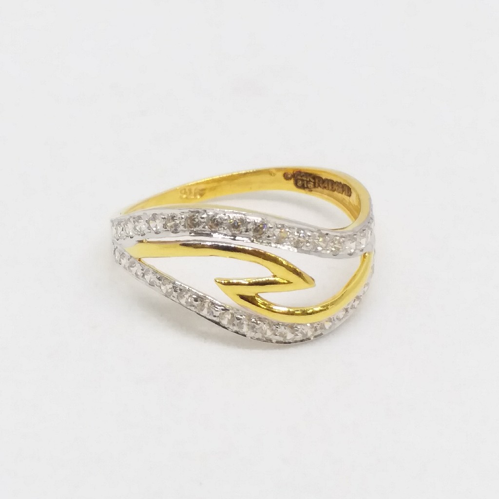 22 KT 916 Hallmark Gold Daimond Fancy ladies Ring - Image 5