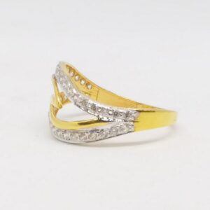 22 KT 916 Hallmark Gold Daimond Fancy ladies Ring
