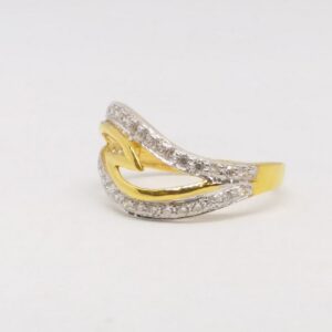 22 KT 916 Hallmark Gold Daimond Fancy ladies Ring