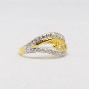 22 KT 916 Hallmark Gold Daimond Fancy ladies Ring