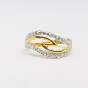 22 KT 916 Hallmark Gold Daimond Fancy ladies Ring