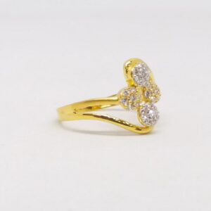 22 KT 916 Hallmark Gold Daimond Fancy ladies party wear Ring