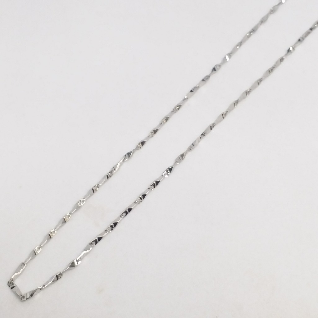 925 Sterling silver fancy unisex plain daily wear chain - Image 3