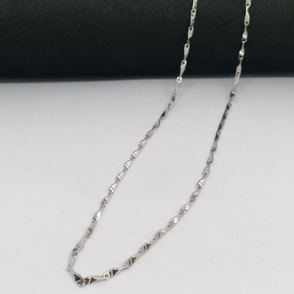 925 Sterling silver fancy unisex plain daily wear chain