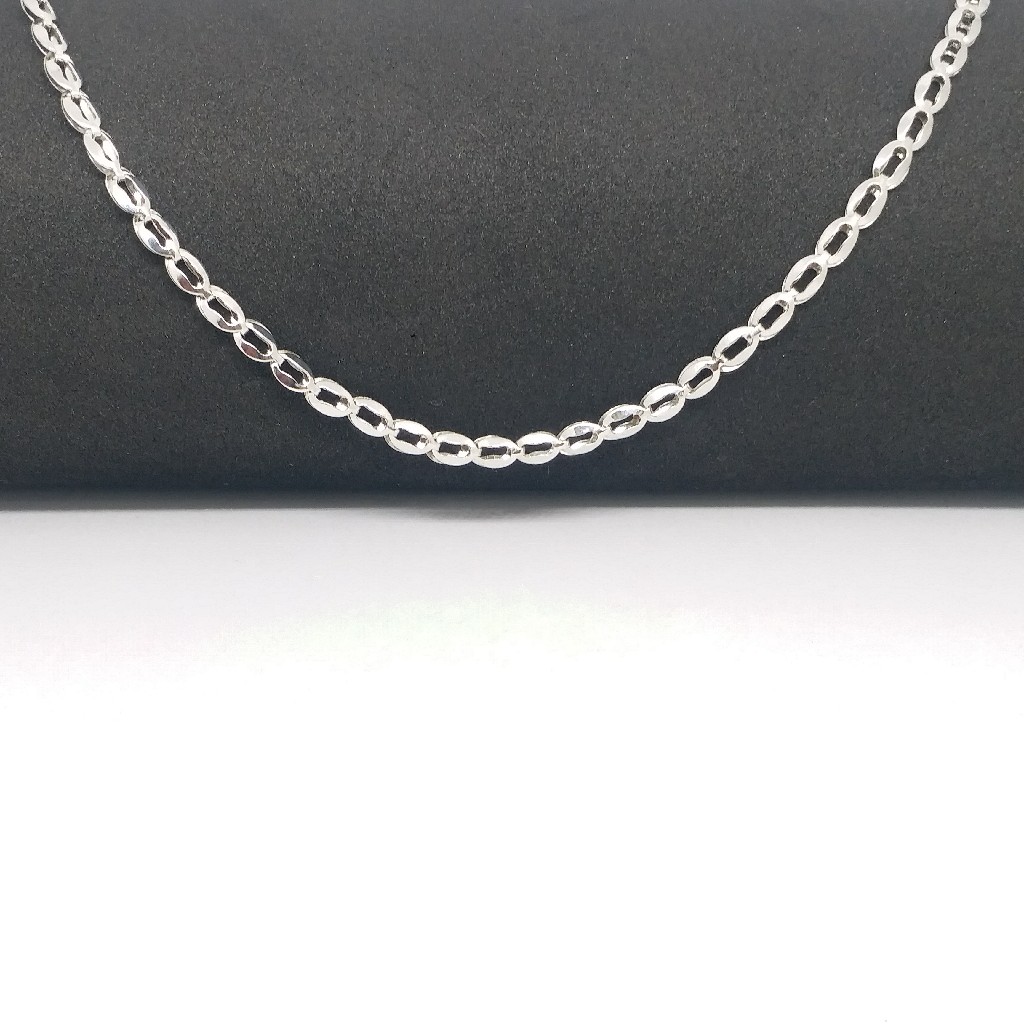 925 sterling silver plain daily wear unisex fancy chain - Image 2