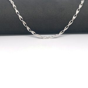925 Sterling silver fancy unisex plain and simple chain