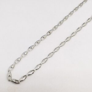 925 Sterling silver fancy unisex plain and simple chain