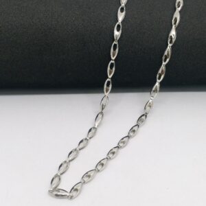 925 Sterling silver fancy unisex plain and simple chain