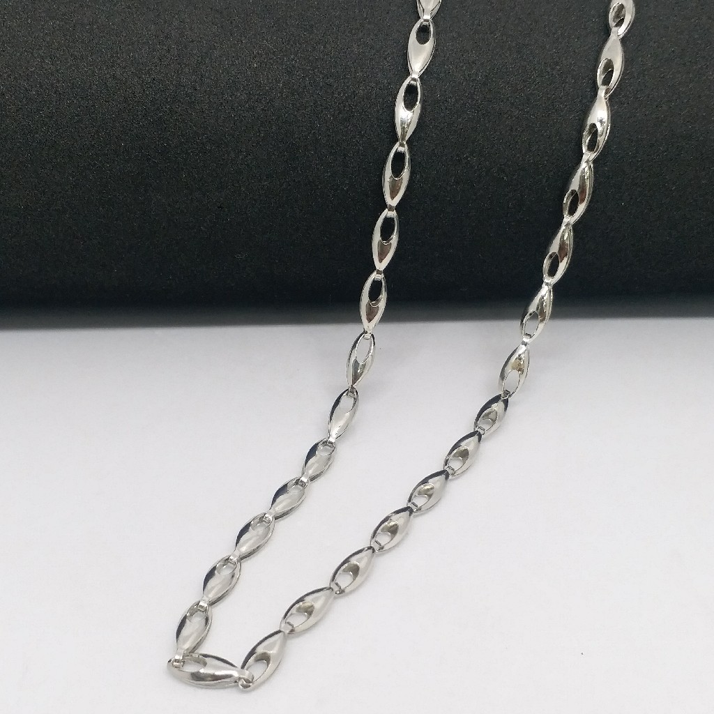925 Sterling silver fancy unisex plain and simple chain