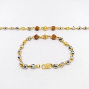 22 KT 916 Hallmark Gold kids Black beats Fancy Rudraksh Najriya