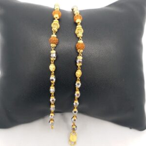22 KT 916 Hallmark Gold kids Black beats Fancy Rudraksh Najriya