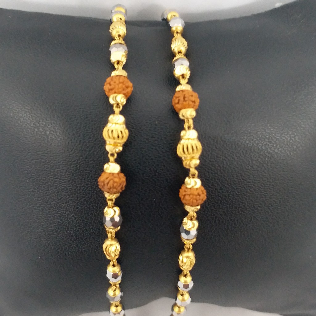 22 KT 916 Hallmark Gold kids Black beats Fancy Rudraksh Najriya