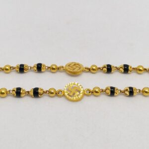 22 kt 916 Hallmark gold black beats kids fancy swastik najriya