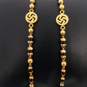 22 kt 916 Hallmark gold black beats kids fancy swastik najriya